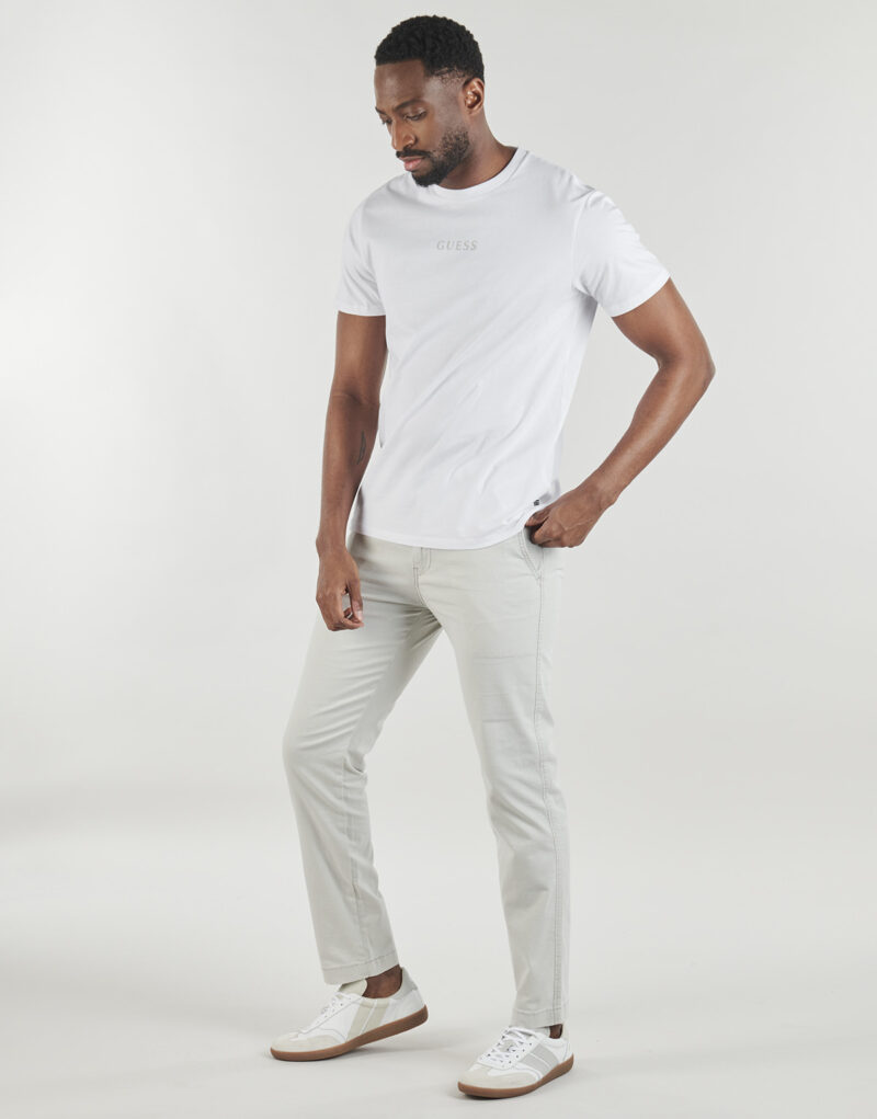 T-shirt Guess SS BSC QUATTRO G MIST TEE Bianco T-shirt maniche corte Uomo - 4