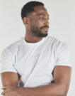 T-shirt Guess SS BSC QUATTRO G MIST TEE Bianco T-shirt maniche corte Uomo - 5