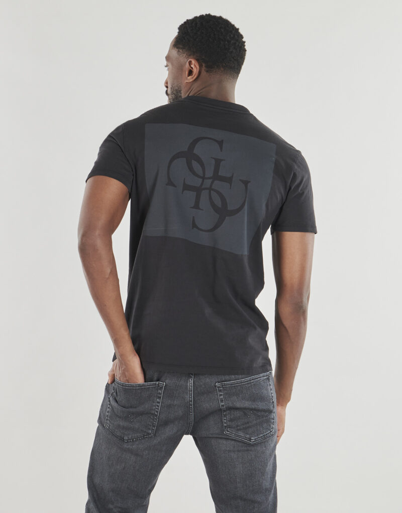 T-shirt Guess SS BSC QUATTRO G MIST TEE Nero T-shirt maniche corte Uomo - 2