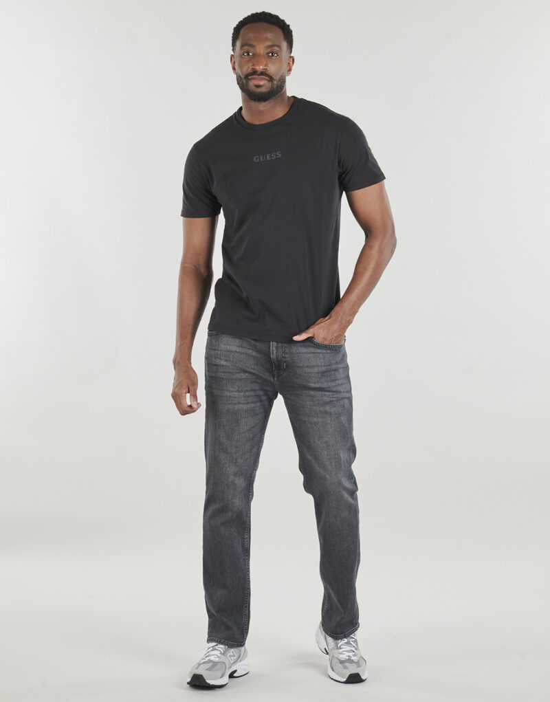 T-shirt Guess SS BSC QUATTRO G MIST TEE Nero T-shirt maniche corte Uomo - 3