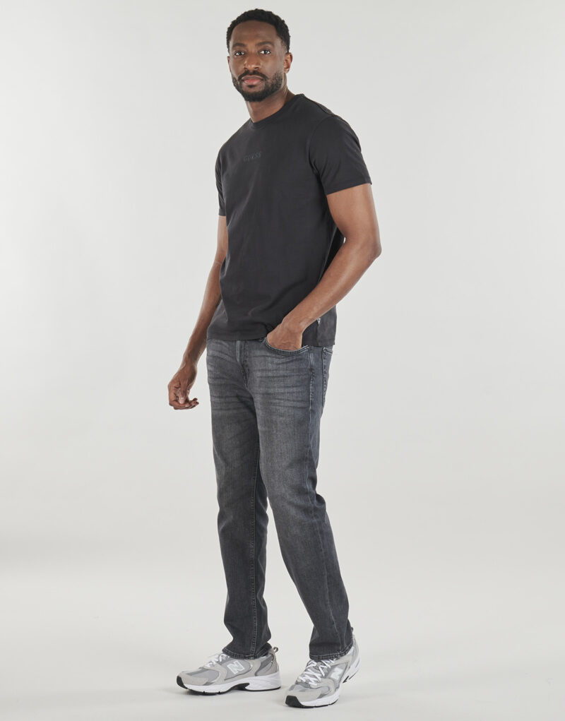 T-shirt Guess SS BSC QUATTRO G MIST TEE Nero T-shirt maniche corte Uomo - 4