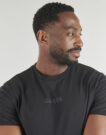 T-shirt Guess SS BSC QUATTRO G MIST TEE Nero T-shirt maniche corte Uomo - 5