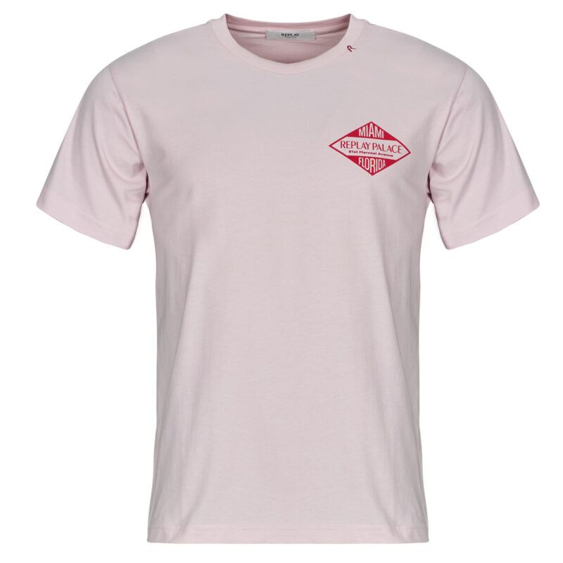 T-Shirt Replay - Rosa T-Shirt mit kurzen &Auml;rmeln Herren - 1