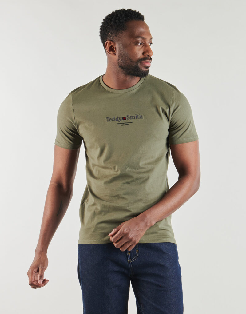 T-shirt Teddy Smith T-JIM MC Kaki T-shirt maniche corte Uomo - 2