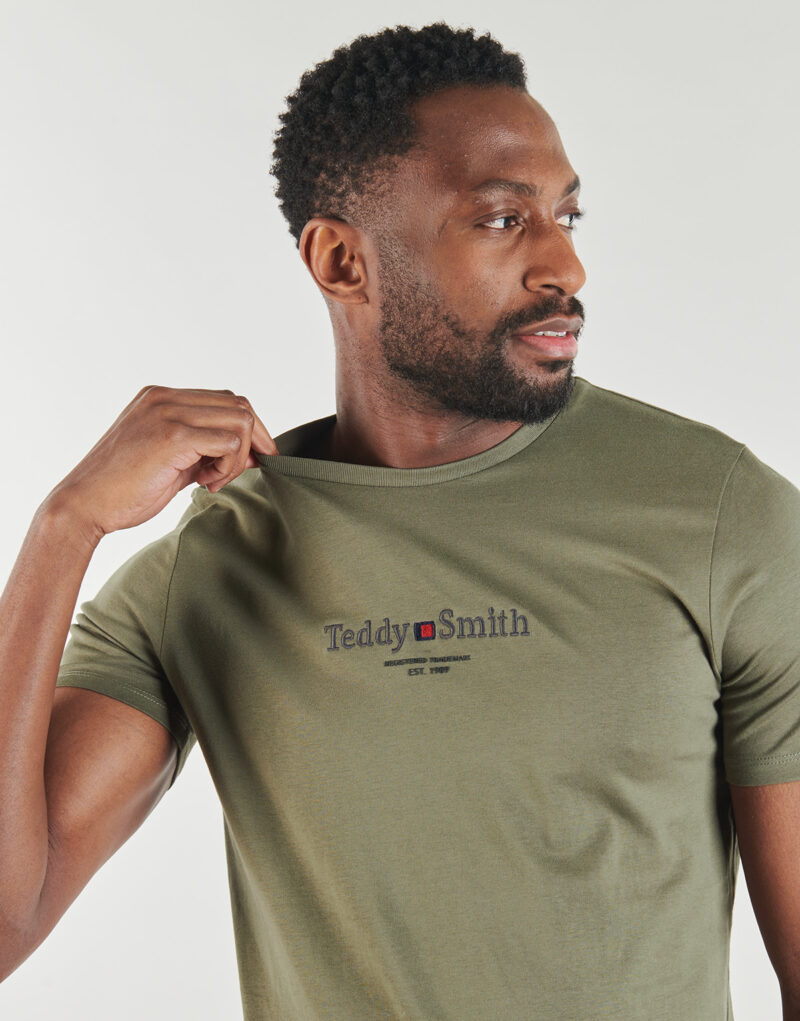 T-shirt Teddy Smith T-JIM MC Kaki T-shirt maniche corte Uomo - 5