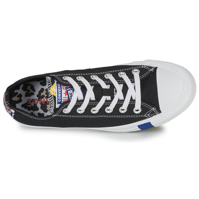 Converse CHUCK TAYLOR ALL STAR LOGO STACKED - OX Nero Sneakers basse Donna - 6