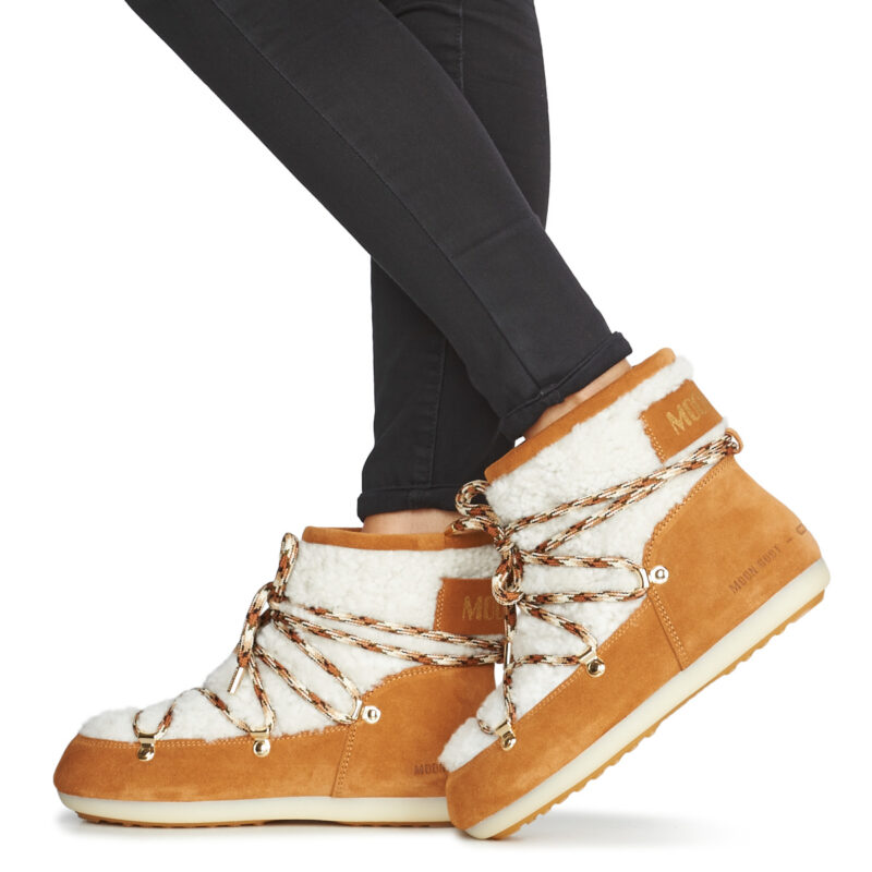 Moon Boot DARK SIDE LOW SHEARLING Marrone Scarpe da neve Donna - 8