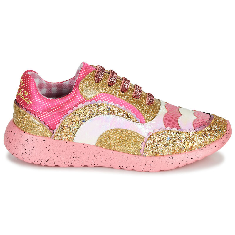 Irregular Choice Zapatillas bajas rosas Jigsaw para mujer - 2