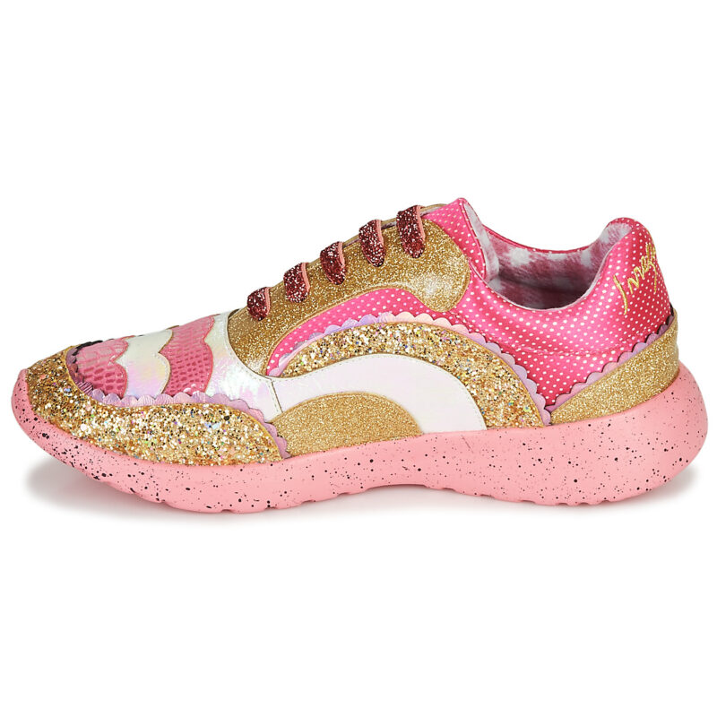 Irregular Choice Zapatillas bajas rosas Jigsaw para mujer - 4