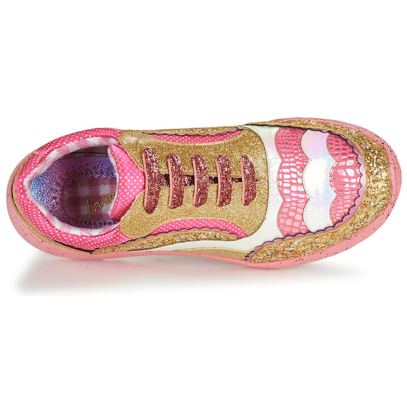 Irregular Choice Zapatillas bajas rosas Jigsaw para mujer - 6