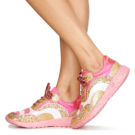 Irregular Choice Zapatillas bajas rosas Jigsaw para mujer - 8