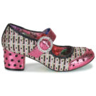 Irregular Choice Zapatos de tac&oacute;n rosas para mujer Buckle Up - Talla 2