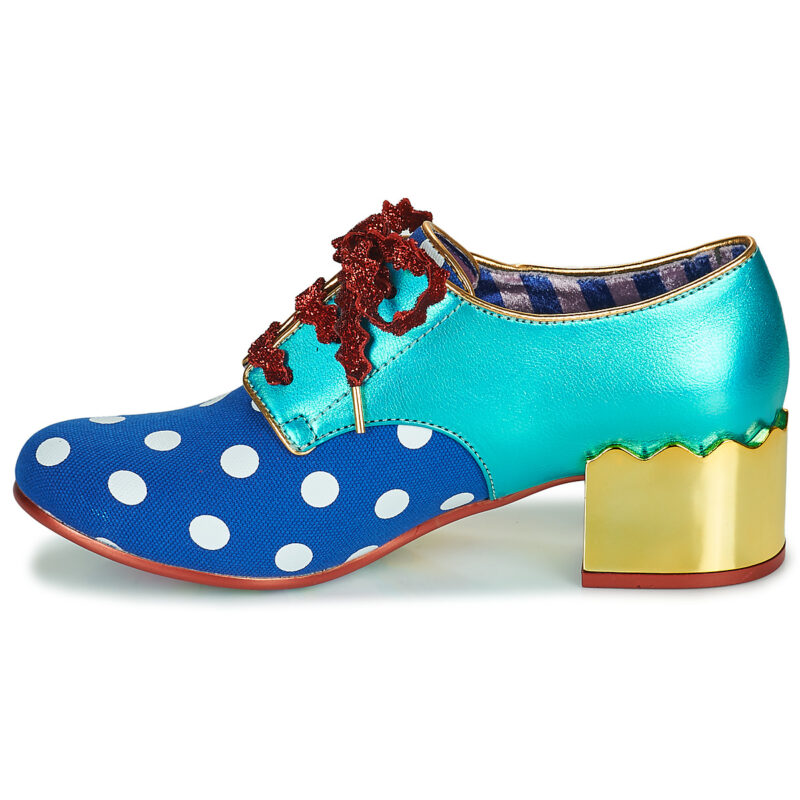 Irregular Choice VICTORIA SPONGE Blue Derby Mujeres - 4