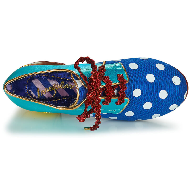 Irregular Choice VICTORIA SPONGE Blue Derby Mujeres - 6