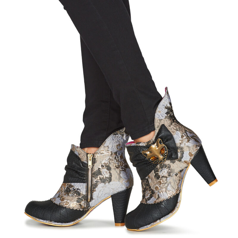 Irregular Choice Miaow Grigio Stivaletti Donna - 8
