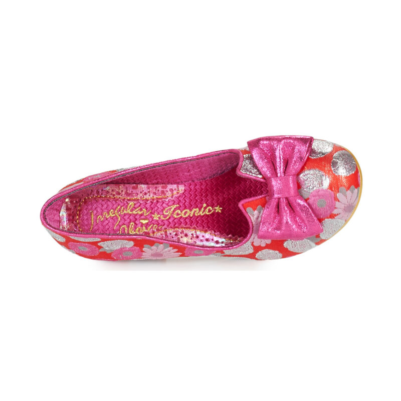 Irregular Choice Zapatos de tac&oacute;n rojos Dazzle Razzle para mujer - Talla 6