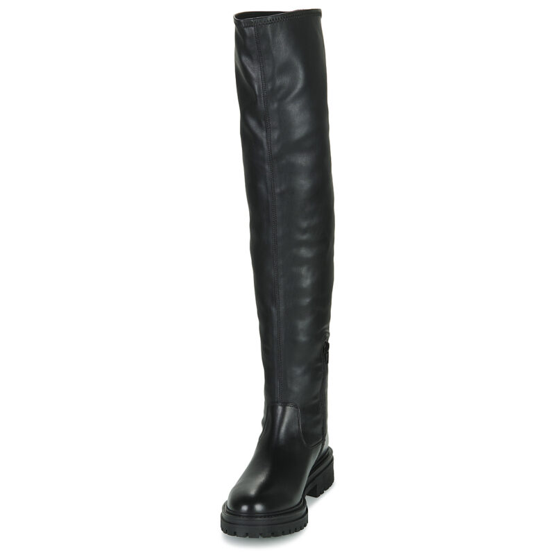Geox D IRIDEA H Schwarze Oberschenkelhohe Stiefeletten f&uuml;r Damen - Gr&ouml;&szlig;e 3