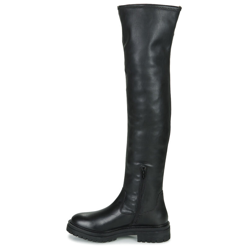 Geox D IRIDEA H Schwarze Oberschenkelhohe Stiefeletten f&uuml;r Damen - Gr&ouml;&szlig;e 4