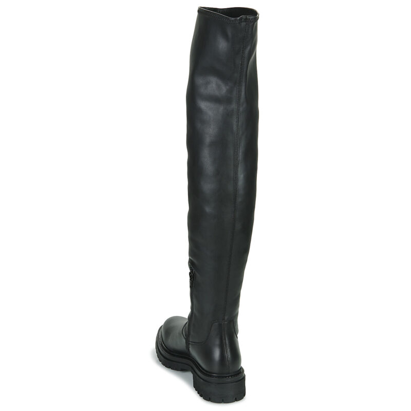 Geox D IRIDEA H Schwarze Oberschenkelhohe Stiefeletten f&uuml;r Damen - Gr&ouml;&szlig;e 5