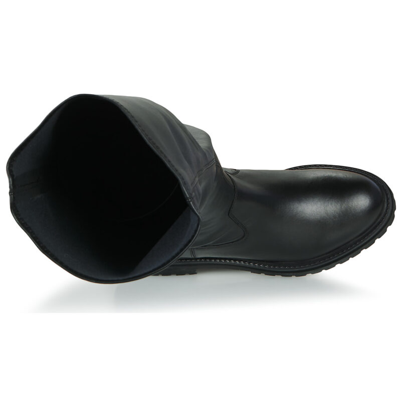 Geox D IRIDEA H Schwarze Oberschenkelhohe Stiefeletten f&uuml;r Damen - Gr&ouml;&szlig;e 6