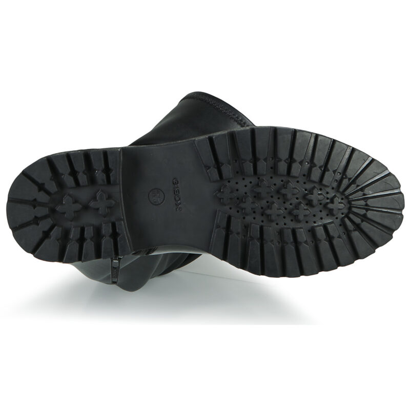 Geox D IRIDEA H Schwarze Oberschenkelhohe Stiefeletten f&uuml;r Damen - Gr&ouml;&szlig;e 7