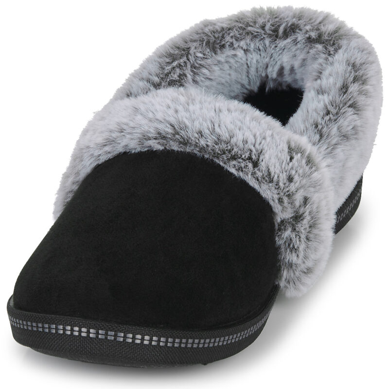 Pantoufles Skechers COZY CAMPFIRE noires pour femmes - Pointure 3