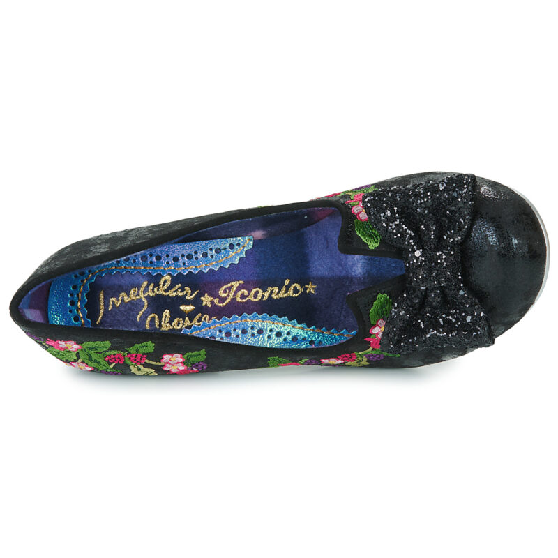 Irregular Choice Zapatos de tac&oacute;n negros para mujer RIPEN ON THE VINE - 6