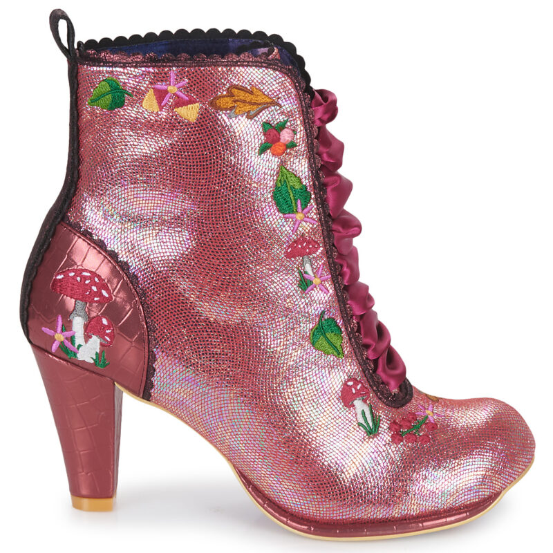 Irregular Choice Botines rosas para mujer WOODLAND WANDER - Talla 2