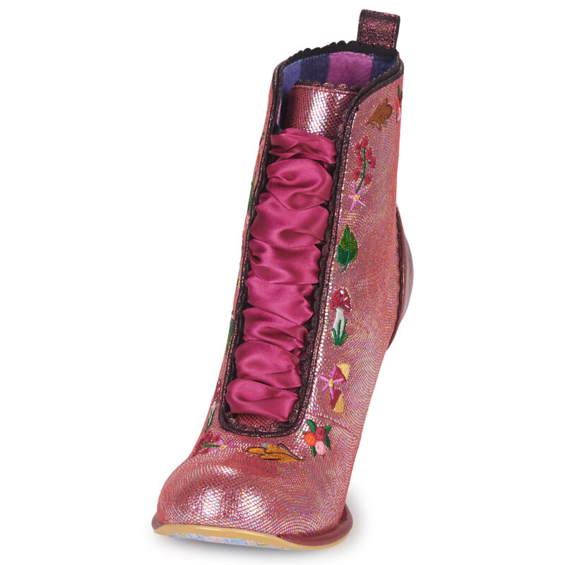 Irregular Choice Botines rosas para mujer WOODLAND WANDER - Talla 3