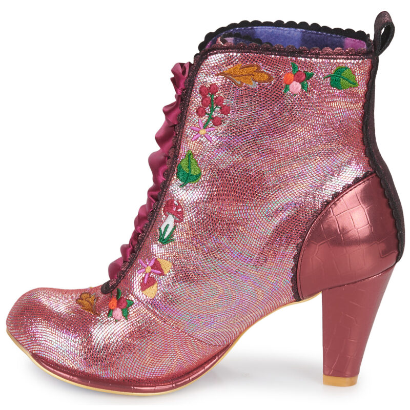 Irregular Choice Botines rosas para mujer WOODLAND WANDER - Talla 4