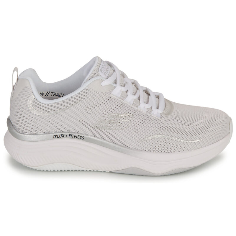 Skechers RELAXED FIT : D'LUX FITNESS - PURE GLAM Baskets basses blanches pour femme - Pointure 2