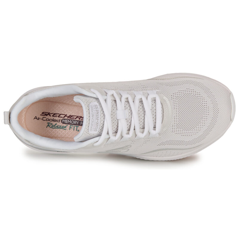 Skechers RELAXED FIT : D'LUX FITNESS - PURE GLAM Baskets basses blanches pour femme - Pointure 6