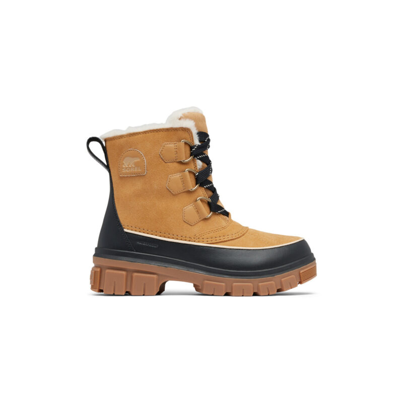 Sorel 373 CURRY BLACK Beige Women's Snow Shoes - 2