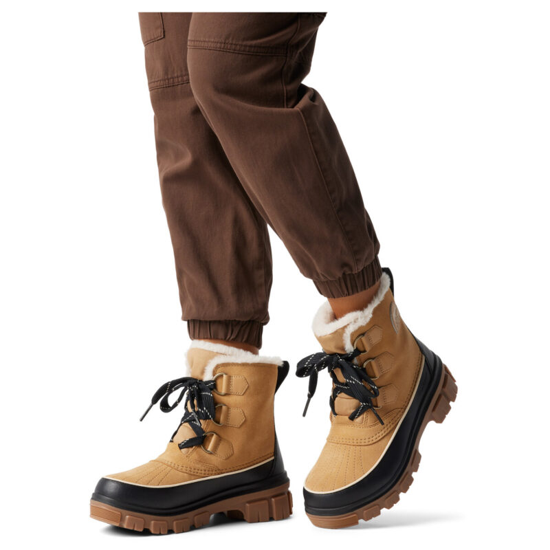 Sorel 373 CURRY BLACK Beige Women's Snow Shoes - 8