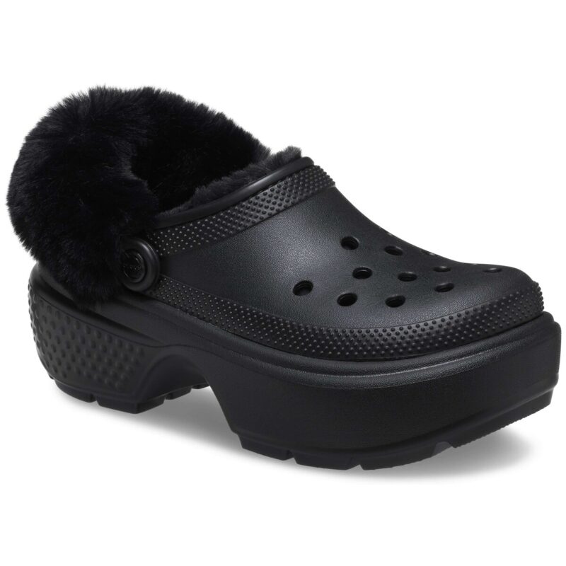 Crocs Stomp Lined Clog Black Clogs Women - 1