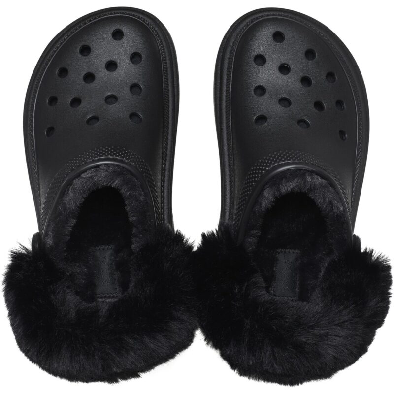 Crocs Stomp Lined Clog Black Clogs Women - 6
