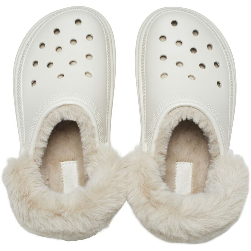 Crocs Stomp Lined Clog, wei&szlig;, Damen-Clogs &ndash; Gr&ouml;&szlig;e 6
