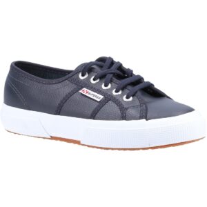 Superga  2750 EFGLU TUMBLED LEATHER  Marine -  Sneakers basse Donna