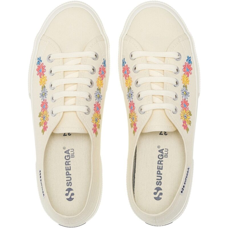 Superga 3750 FLOWER PRINT LEGGERA Bianco Sneakers basse Donna - 3