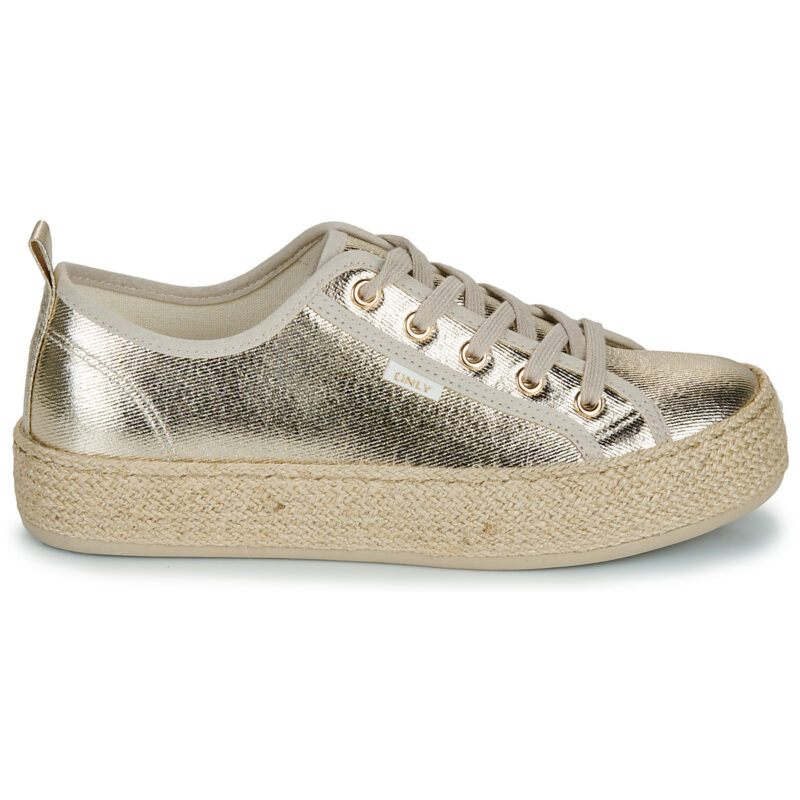 Only ONLIDA-1 LACE UP ESPADRILLE SNEAKER Oro Sneakers basse Donna - 2