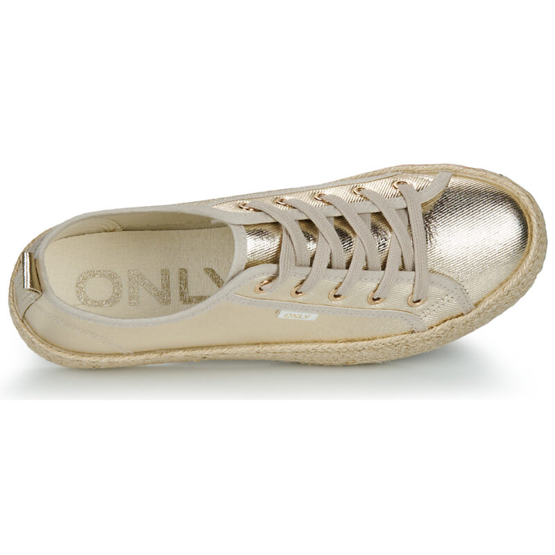 Only ONLIDA-1 LACE UP ESPADRILLE SNEAKER Oro Sneakers basse Donna - 6