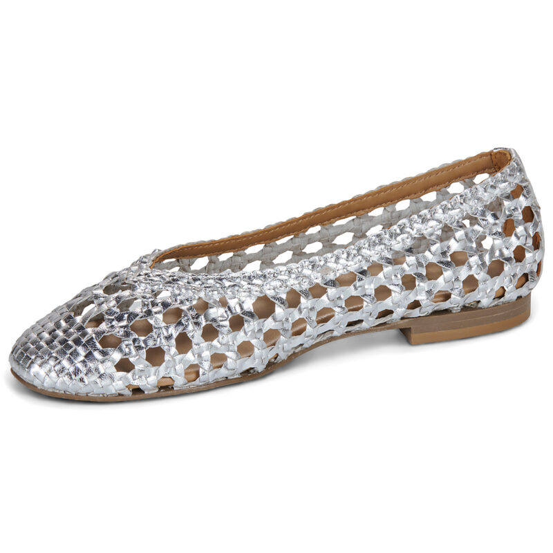 JB Martin TANGO Silver Women's Ballet Flats - 4