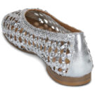 JB Martin TANGO Silver Women's Ballet Flats - 5