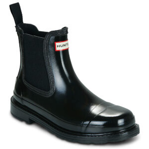 Hunter  CHELSEA COMMANDO GLOSS BOOT  Nero -  Stivali da pioggia Donna