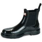 Hunter CHELSEA COMMANDO GLOSS BOOT Nero Stivali da pioggia Donna - 4