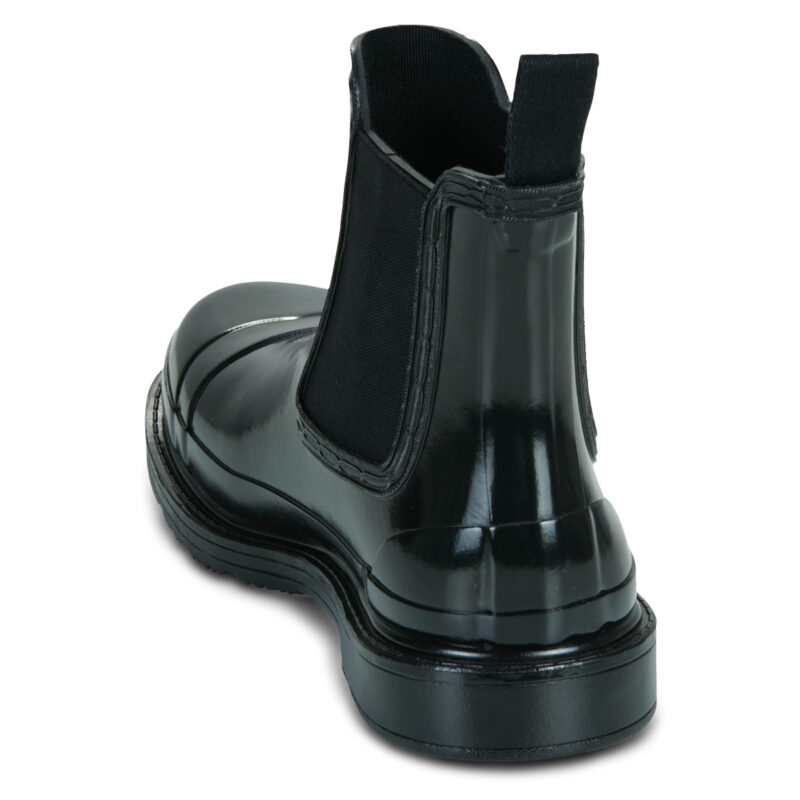 Hunter CHELSEA COMMANDO GLOSS BOOT Nero Stivali da pioggia Donna - 5