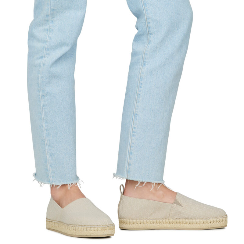Calvin Klein Jeans OBLIQUE ESPADRILLE AOP Beige Espadrillas Donna - 8