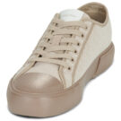 Calvin Klein Jeans VULC LOW LACEUP AOP CANVAS Beige Sneakers basse Donna - 3