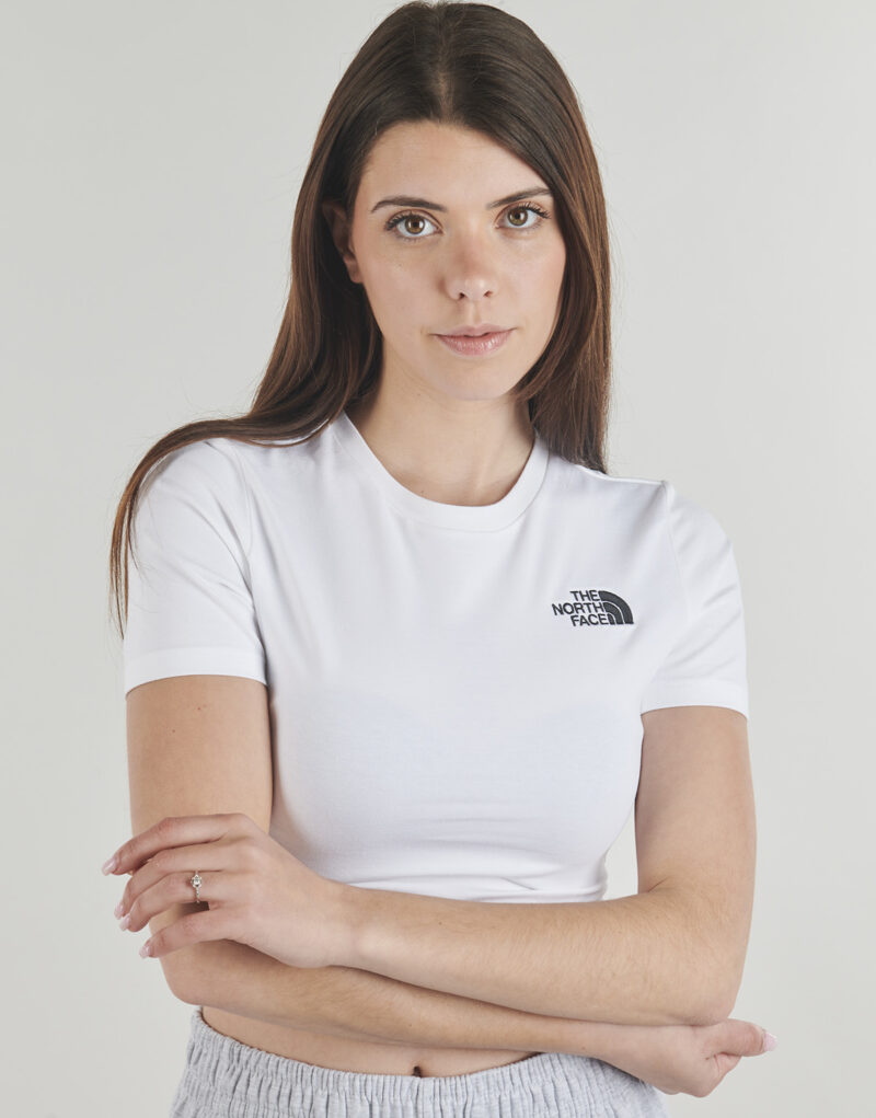 T-shirt The North Face S/S Essential Cropped Slim Tee Bianco T-shirt maniche corte Donna - 5