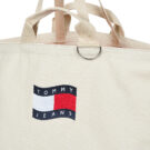 Tommy Jeans TJW WAVE FLAG MED TOTE Beige Women's Shopping Bags - 4